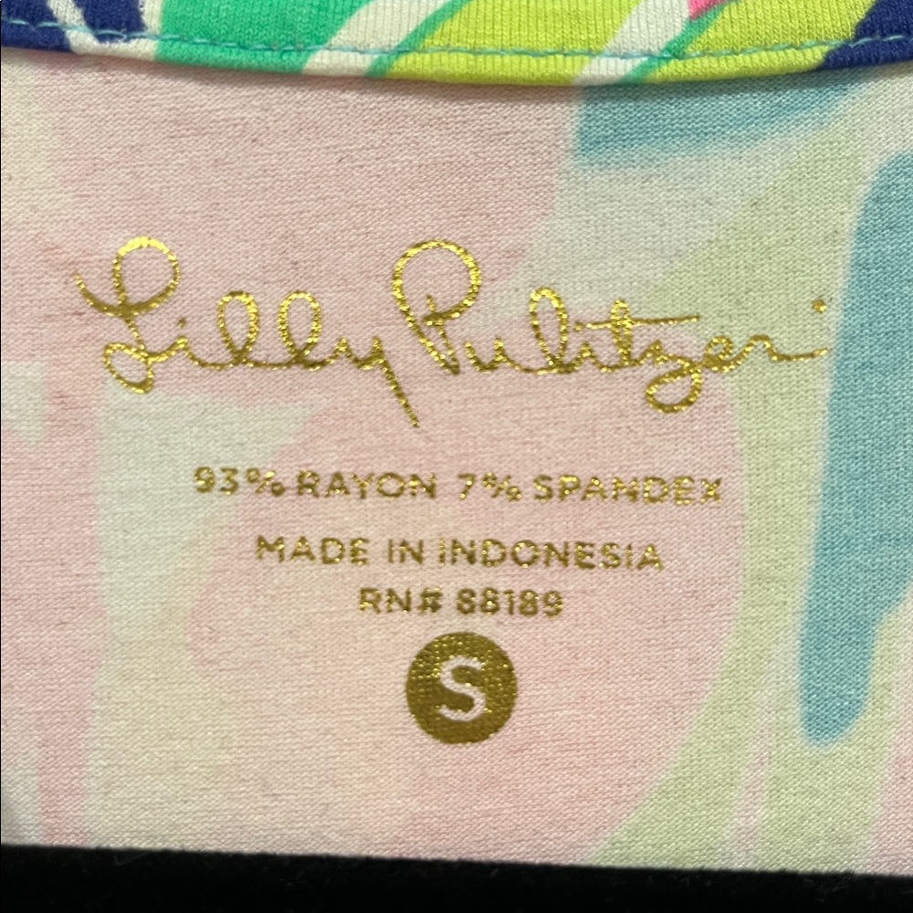 Lilly Pulitzer Multicolor Tropical Top - Picture 2 of 2